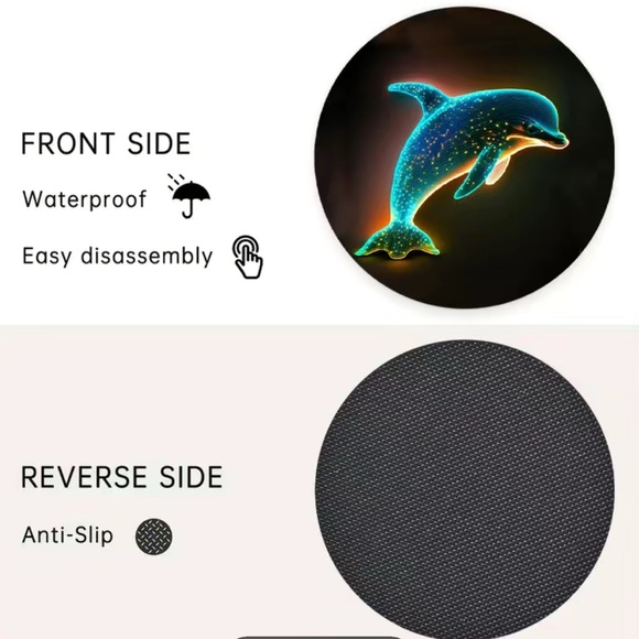 🎁 Dolphin 🐬 Car Coasters - Picture 13 of 15